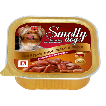 Зоогурман - Консервы для собак "Smolly dog" Говядина ассорти 100 гр