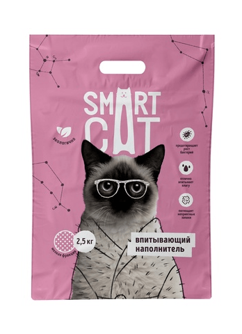 36278.580 Smart Cat - Vpitivaushii napolnitel, Melkaya frakciya kypit v zoomagazine «PetXP» Smart Cat - Впитывающий наполнитель, Мелкая фракция