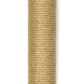 PetSHOP - Домик-когтеточка с полкой, дымчатая с помпоном, 36x35x65 см джут,мех