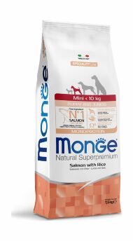 Monge Dog Speciality Line Monoprotein - Сухой корм для щенков мелких пород, лосось с рисом