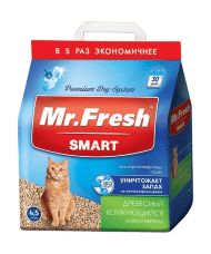 Mr.Fresh - Комкующийся древесный наполнитель для короткошерстных кошек