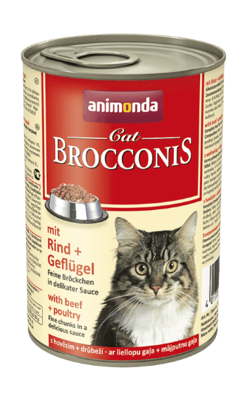 Animonda Brocconis - Консервы для кошек с домашней птицей и говядиной 400гр