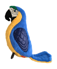 GiGwi - Игрушка Попугай с пищалкой большой, текстиль/резина/синтепон