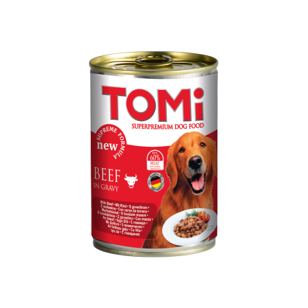 ToMi - Кусочки в соусе для взрослых собак всех пород с говядиной 400 гр