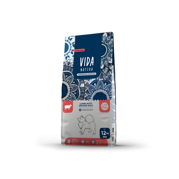 Vida Nativa - Сухой корм для щенков средних и крупных пород, с ягненком и бурым рисом