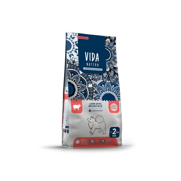 Vida Nativa - Сухой корм для щенков средних и крупных пород, с ягненком и бурым рисом