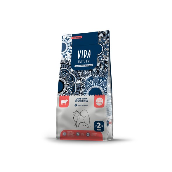 Vida Nativa - Сухой корм для щенков средних и крупных пород, с ягненком и бурым рисом