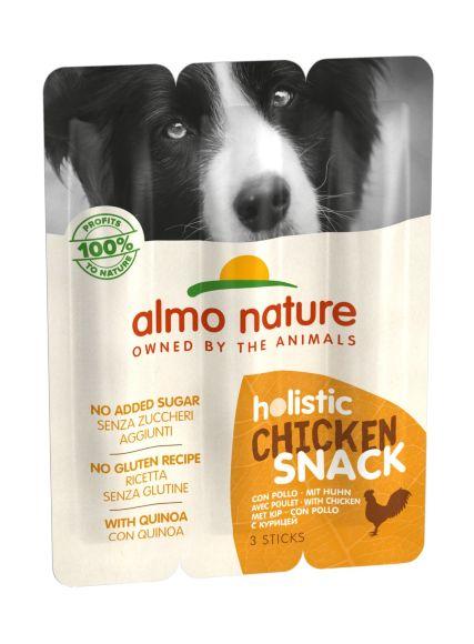 Almo Nature Holistic Snack - Лакомство для собак с цыпленком 3шт, 30гр