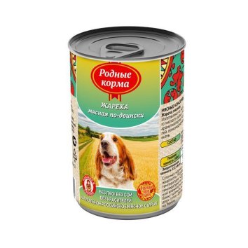 Родные Корма - Консервы для собак жареха мясная по - двински