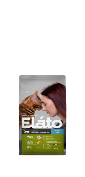 Elato Холистик - Сухой корм для кошек с рыбой для красивой и блестящей шерсти