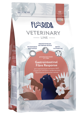 Florida Vet Fibre Response - Сухой корм для кошек, нормализации моторики ЖКТ, коррекции запоров и профилактики образования волосяных комков Florida Vet Fibre Response - Сухой корм для кошек, нормализации моторики ЖКТ, коррекции запоров и профилактики образования волосяных комков