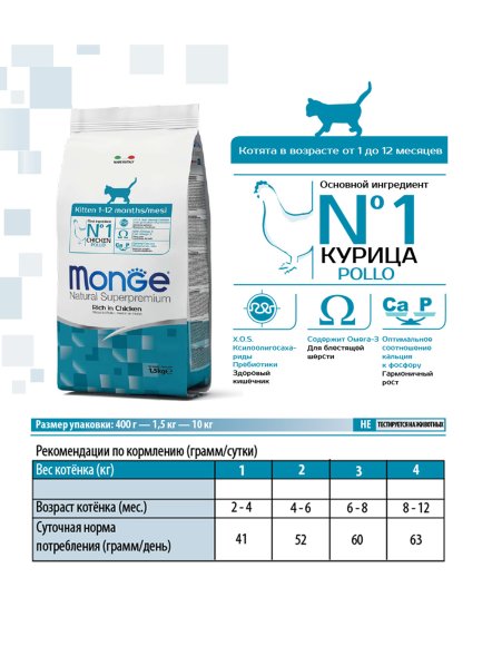 Monge Kitten - Сухой корм для котят