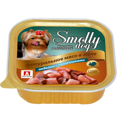 Зоогурман - Консервы для собак "Smolly dog" Индейка с потрошками 100 гр