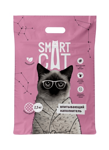 36280.580 Smart Cat - Vpitivaushii napolnitel, Srednyaya frakciya kypit v zoomagazine «PetXP» Smart Cat - Впитывающий наполнитель, Средняя фракция