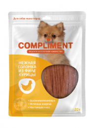 Compliment - Лакомство для собак мини пород, Нежная соломка из Филе Курицы