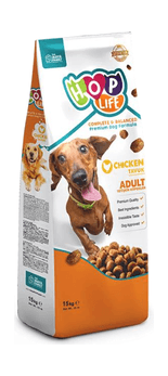 Hop Life Adult - Сухой корм для собак, с Курицей, 15 кг