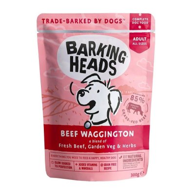 Barking Heads - Паучи для собак с говядиной и бурым рисом 300гр Barking Heads - Паучи для собак с говядиной и бурым рисом 300гр