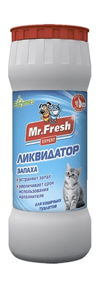 Mr.Fresh - Ликвидатор запахов 2в1 для кошачьих туалетов, 500 мл