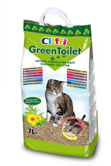 Cliffi GreenToilet - Комкующийся растительный наполнитель 7 л
