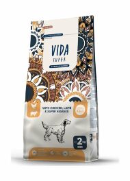 Vida Super Hunting - Сухой корм для взрослых собак средних и крупных пород, с курицей, ягненком и овощами