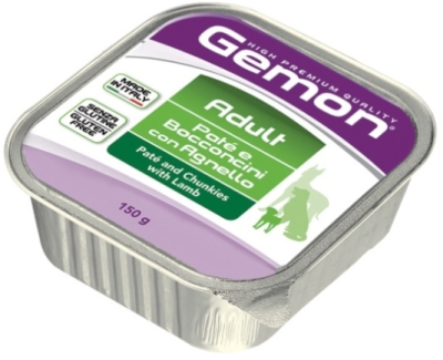 Gemon Dog - Консервы для собак паштет с кусочками ягненка 150г Gemon Dog - Консервы для собак паштет с кусочками ягненка 150г