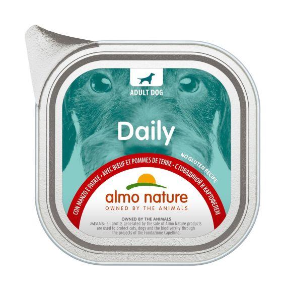 Almo Nature Daily Menue - Консервы для собак с говядиной и картофелем