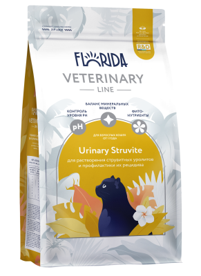 Florida Vet Urinary Struvite - Сухой корм для кошек, растворения струвитных уролитов и профилактики их рецидива Florida Vet Urinary Struvite - Сухой корм для кошек, растворения струвитных уролитов и профилактики их рецидива
