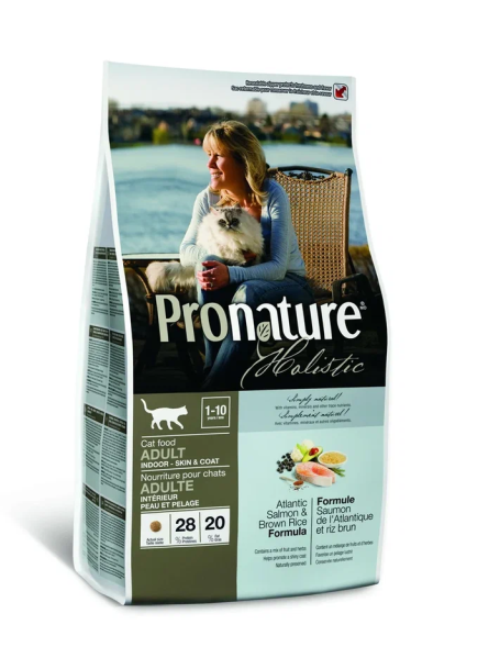 Pronature Holistic Hairball Control - Сухой корм для кошек с рыбой