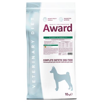 Award Veterinary Diet Diabetic And Obesity - Диетический корм для взрослых собак при сахарном диабете и избыточном весе