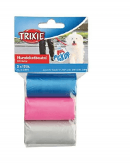 Trixie - Пакеты для уборки за собаками, 3 рулона по 15шт, цветные
