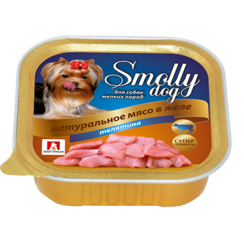 Зоогурман - Консервы для собак "Smolly dog" Телятина д/ с ламистер 100 гр