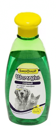 БиоФлор - Шампунь Серный для собак и кошек, 245 мл