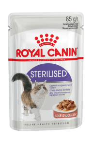 Royal Canin Sterilised - Влажный корм для стерилизованных кошек и кастрированных котов в соусе 85гр