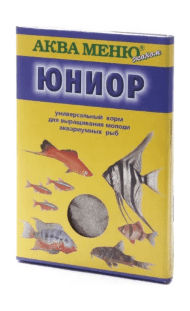 Аква Меню - Корм для выращивания молодых аквариумных рыб "Юниор", 15 гр
