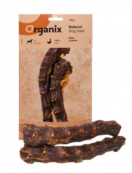 Organix - Лакомство для собак - Утиная шея 80 г