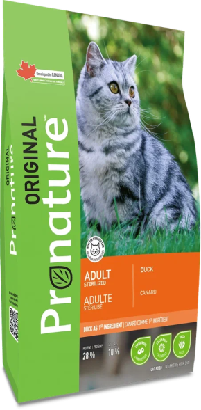 Pronature Original - Сухой корм для стерилизованных кошек с уткой