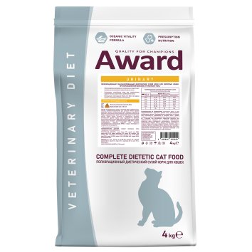 Award Veterinary Diet Urinary - Диетический корм  для взрослых кошек при мочекаменной болезни струвитного типа