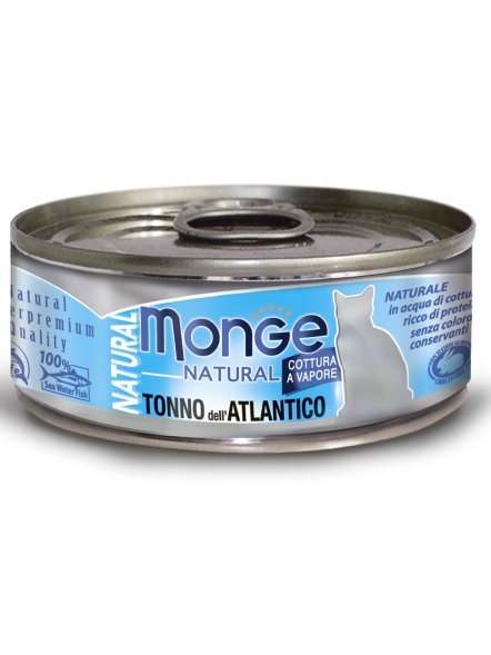 Monge - Консервы для кошек атлантический тунец 80 г
