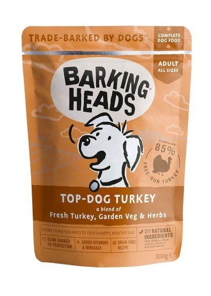 10950.580 Barking Heads Top Dog Turkey - Paychi dlya sobak s indeikoi 300gr kypit v zoomagazine «PetXP» Barking Heads Top Dog Turkey - Паучи для собак с индейкой 300гр