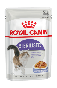 Royal Canin Sterilised - Влажный корм для стерилизованных кошек и кастрированных котов в желе 85гр