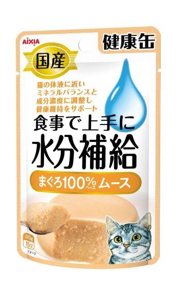 Aixia Kenko-Can - Паучи для кошек с тунцом, поддерживающие баланс влаги, паста 40 гр