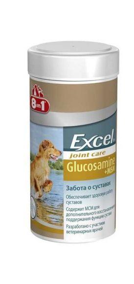 8 in 1 Excel Glucosamine + МСМ - Витамины для собак с глюкозамином + МСМ 170гр