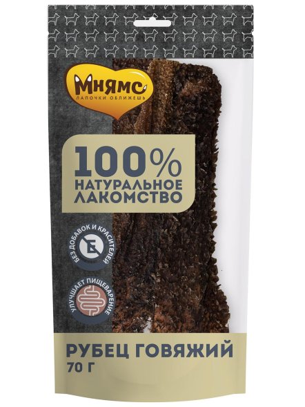 Мнямс - Лакомство для собак, Рубец говяжий 70г