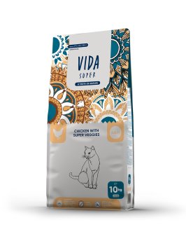 Vida Super - Сухой корм для взрослых кошек, с курицей и овощами