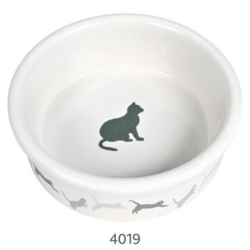 Trixie - Миска для кошки с рисунком "кошка", 0,25л