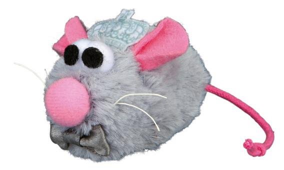 Trixie - Игрушка для кошки Мышь-жених Prince, 5 см, плюш, серый