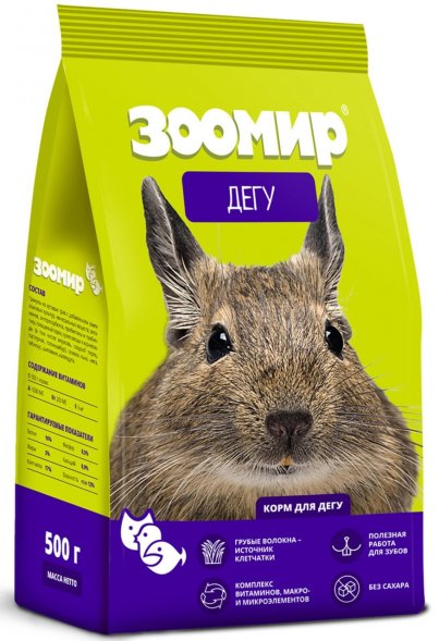 ЗООМИР - Корм для дегу 500г