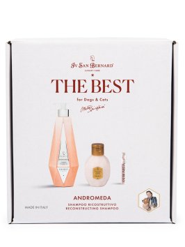 Iv San Bernard The Best line — Набор Andromeda, шампунь для выпадающей шерсти 550 мл, кондиционер 120 мл + парфюм 2 мл в подарок