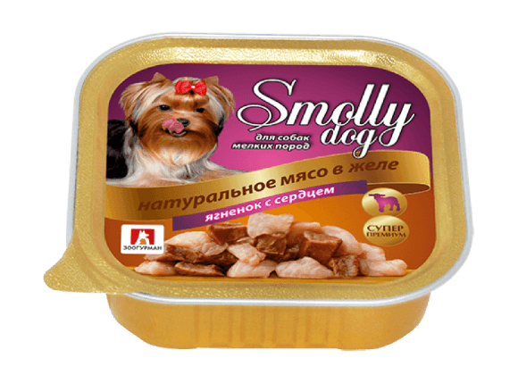 Зоогурман - Консервы для собак "Smolly dog" Ягненок с сердцем 100 гр