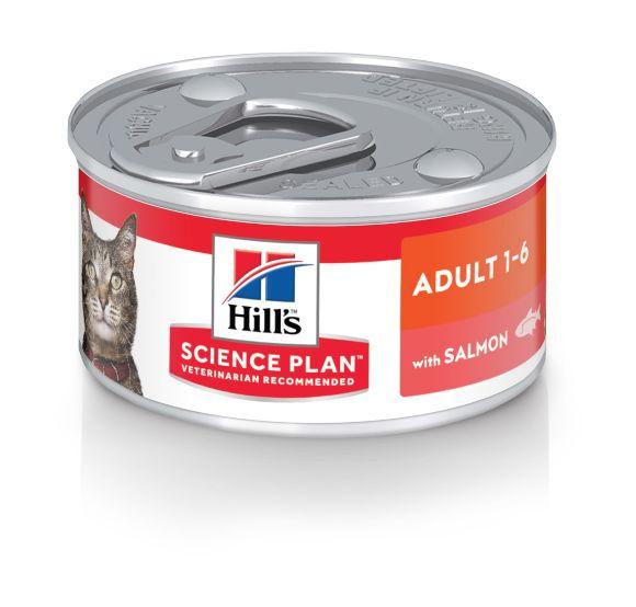 Hill's Science Plan Adult Salmon - Консервы для Кошек с лососем 82гр